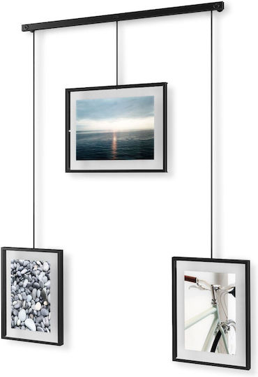 Umbra Rame Foto Multi De Perete 3 Fotografii Metalică Cu Ramă Neagră Neagră 3 Bucăți