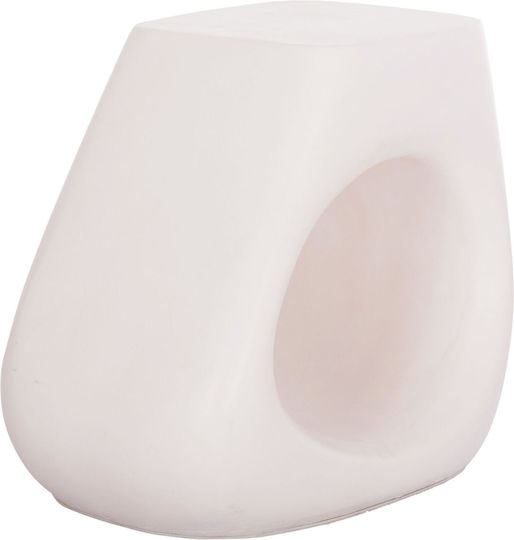 Hocker Für das Wohnzimmer Keramik Lans White 55x30x46cm