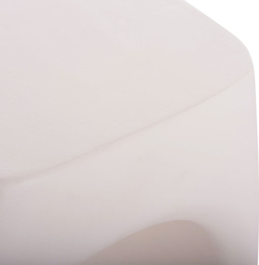 Hocker Für das Wohnzimmer Keramik Lans White 55x30x46cm