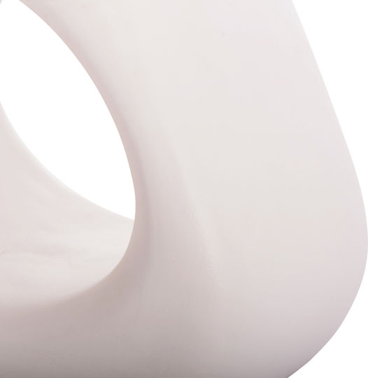 Hocker Für das Wohnzimmer Keramik Lans White 55x30x46cm