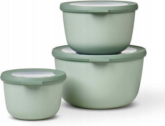 Mepal Plastic Lunch Box Green 3pcs
