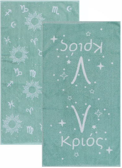 Kentia Προσώπου 50x90εκ. Astrology-krios 2τμχ Βάρους 500gr/m² Kentia Προσώπου 50x90εκ. Astrology-krios 2τμχ Βάρους 500gr/m²