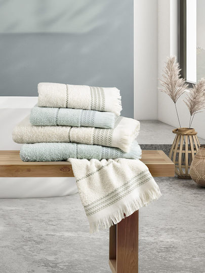 Nima Badetuch-Set 3 Stück Plush Hellbeige Gewicht 480gr/m²