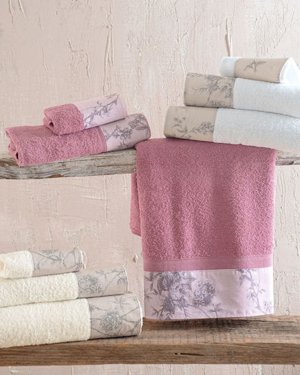 Rythmos Bath Towel Set 3pcs Aurora White-beige Weight 500gr/m²