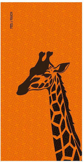 Feel & Touch Orange Beach Towel 160x80cm