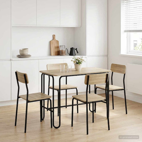 Sonoma Oak Dining Table Processed Wood