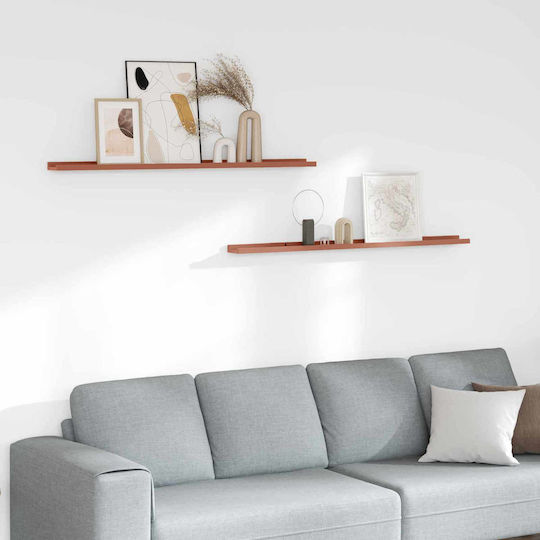 Wall Shelves (2 Pieces) 115x9x3cm Red Wall Shelves (2 Pieces) 115x9x3cm Red