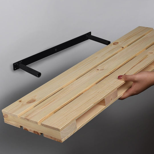 Wall Shelf 60x23.5x4.6cm Wooden