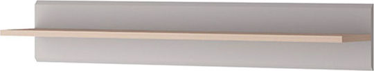 Wall Shelf Inox 90x19x17cm Grey Jackson Hickory Wall Shelf Inox 90x19x17cm Grey Jackson Hickory