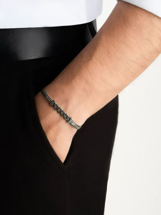 SteweHome Männer Armband aus Silber 22cm