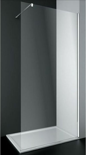 Crown 6000Ν Divider de verandă Duș 80x190cm Sticlă transparentă