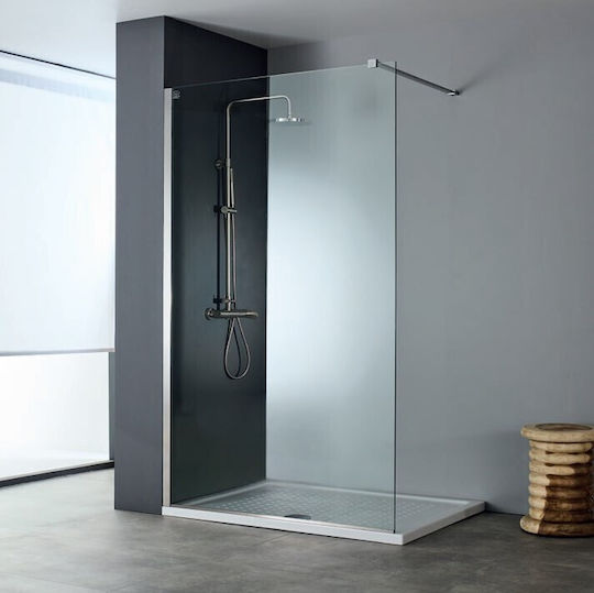 Devon Iwis Walk-in Fixed Side for Shower 59x200cm Inox