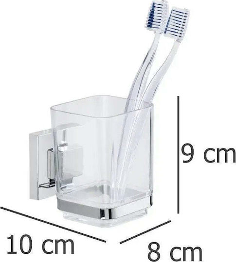 Wenko Quadro Cupa Ei Montată Pe Perete Din Plastic Transparent