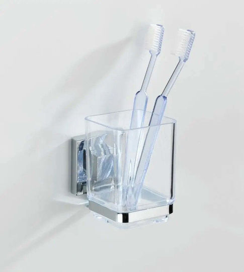 Wenko Quadro Cupa Ei Montată Pe Perete Din Plastic Transparent