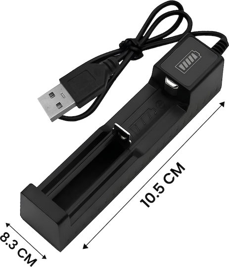 Avizar USB Зарядно устройство за батерии Размер 18650 TX-00601