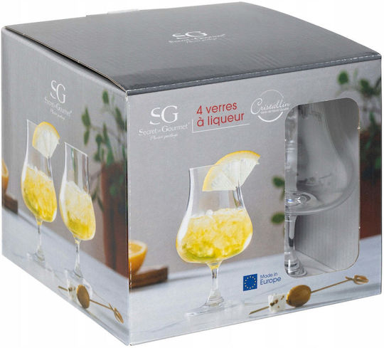 Set Pahare Whiskey Din Sticlă 220ml 4 Bucăți