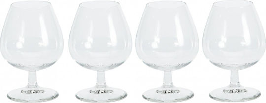 Excellent Houseware Комплект Чаши Коняк / Бренди Стъклени Кафяви 350мл 4 Броя Excellent Houseware Комплект Чаши Коняк / Бренди Стъклени Кафяви 350мл 4 Броя