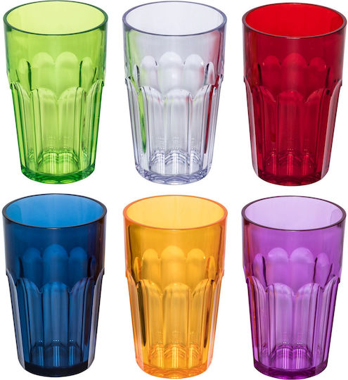 Guzzini Happy Hour Σετ Ποτήρια Νερού Πλαστικά 420ml 6τμχ