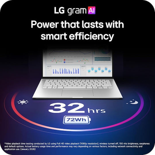 LG Gram 14 14" IPS QHD+ Touchscreen (Ryzen AI 400 Series-450/16GB/1.0TB SSD/W11 Home) (US Keyboard)