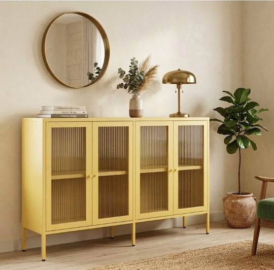 TV Stand Color Metal Mustard L160xW45xH55cm