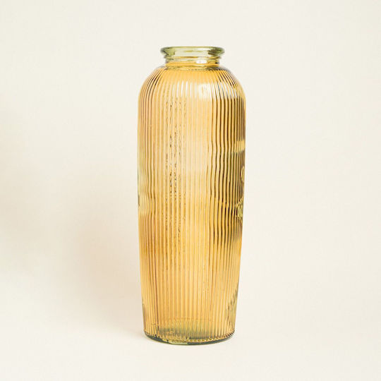 Large Yellow Vase 30 X 70 Cm Beauty Home