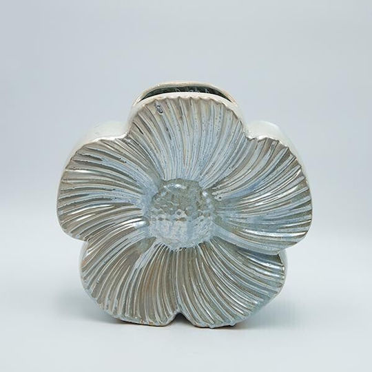 Ceramic Vase Flower White x10 x Height 27.5cm