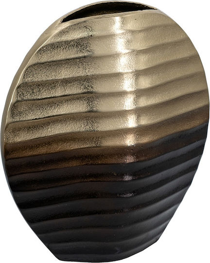 Artekko Metallic Vase Noble Gold 25.4x12.7xH30.5cm