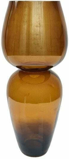 Dekorative Vase Glas Braun Φ17xΥ41.5cm