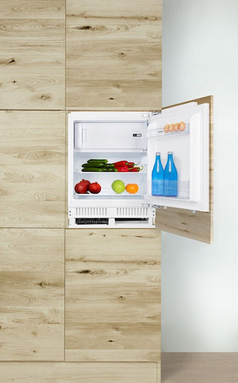 Eingebauter Einzeltür Kühlschrank 111Es H81.8xB59.6xT55cm. Weiß UM130.3