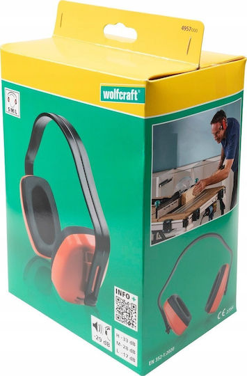 Wolfcraft 4957000 Arbeitsschutzkopfhörer mit Band