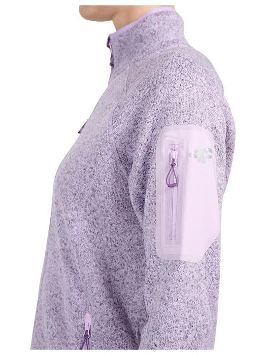 Cardigan fleece pentru femei Violet
