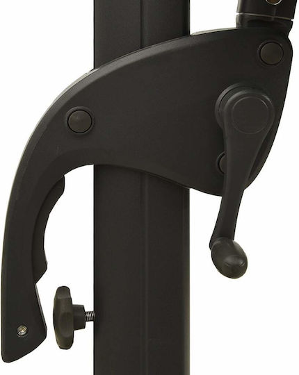 Umbrelă Suspendată Rotundă Din Aluminiu Burgundă Φ3xÎnălțime2.47m