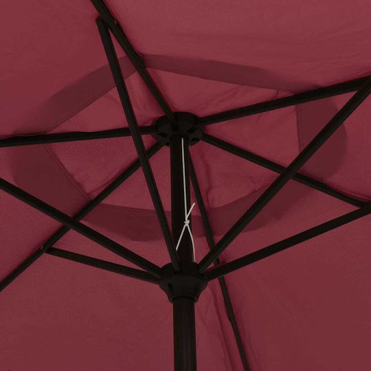 Umbrelă Rotundă Metalică Burgundă Φ3m