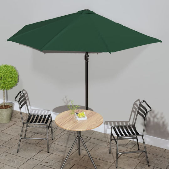 Garten- und Terrassen-Sonnenschirm Rundschreiben Aluminium Grüne Φ3xΥ2.23m
