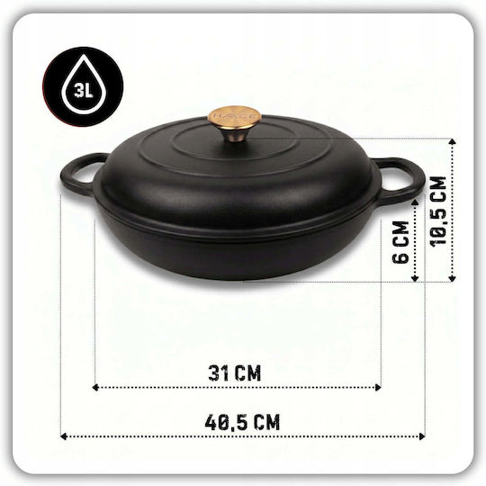 Atusa Hage Cast Iron Pan 30cm