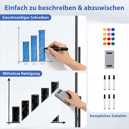 Costway Magnetic Dry Erase Seminar Board with Tripod