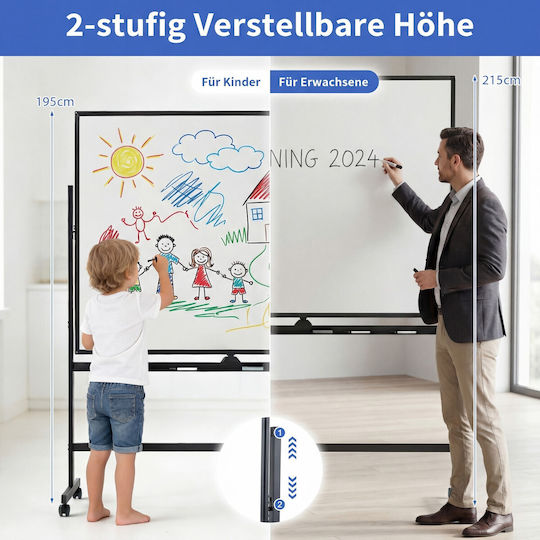 Costway Magnetic Dry Erase Seminar Board with Tripod