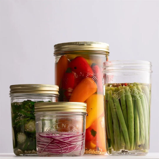 KIlner Pasta Jar with Airtight Lid Glass Transparent 1000ml