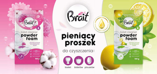 Brait Pulbere Curățare Toaletă cu Miros de Prospețime 100gr
