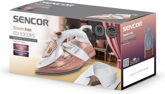 Sencor Fier de Călcat cu Aburi 3200W cu Talpă Ceramică și Debit Continu de Abur 45g/min