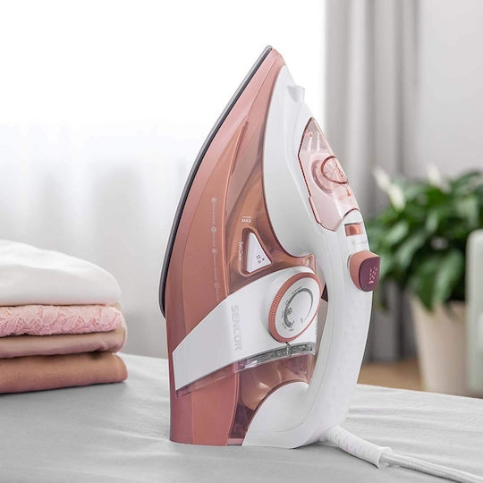Sencor Fier de Călcat cu Aburi 3200W cu Talpă Ceramică și Debit Continu de Abur 45g/min