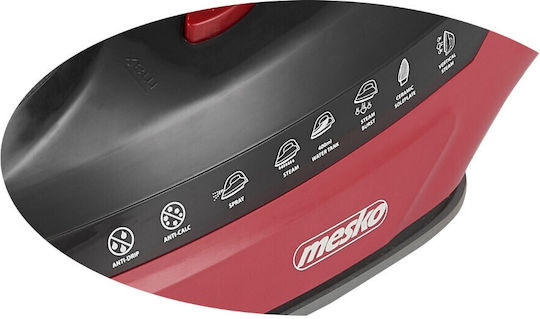 Mesko MS 5031 MS5031 Fier de Călcat cu Aburi 3000W cu Talpă Ceramică și Debit Continu de Abur 40g/min