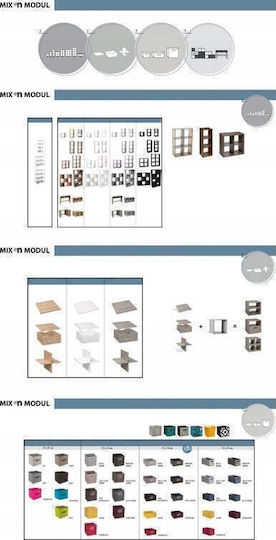 5Five Fabric Storage Box Gray 15x31x15cm