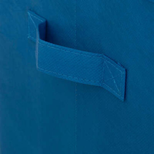 Papier Aufbewahrungsbox mit Deckel Blau 29x29x29cm 2 Stück