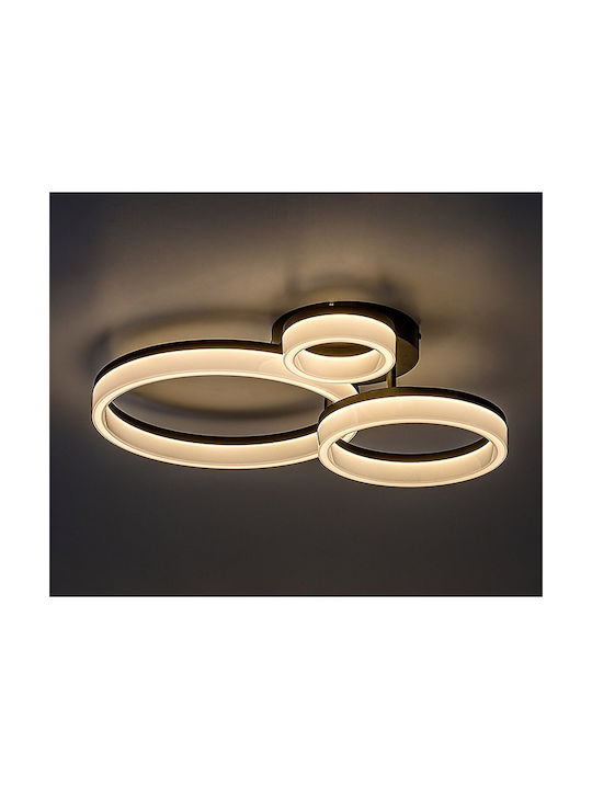 Rabalux Amilia Smart Black Mount Ceiling Light With Integrated LED