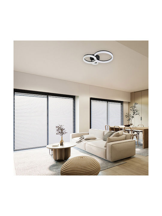 Rabalux Amilia Smart Black Mount Ceiling Light With Integrated LED