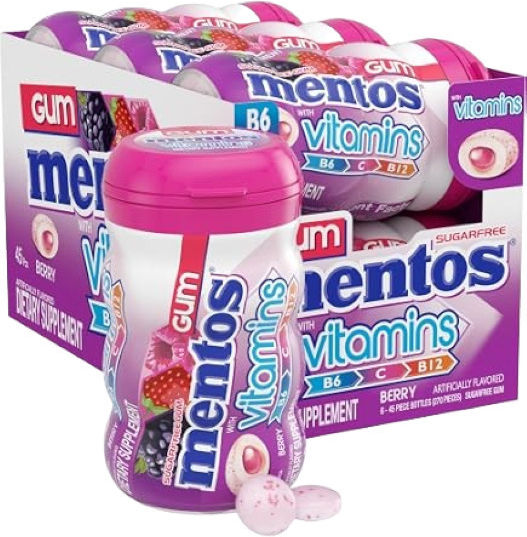 Mentos Gume de mestecat Vitamins 6buc 90gr