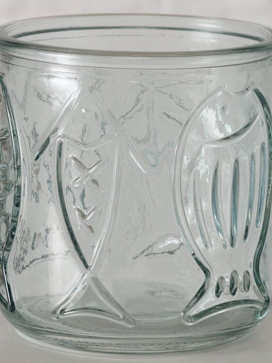 MSA Kerzenhalter Glas in Transparent Farbe 9x9x9cm 1Stück