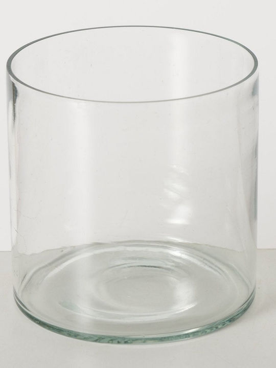 MSA Лингка Кандилник Стъклен в Прозрачен Цвят 12.5x11.5x11.5см