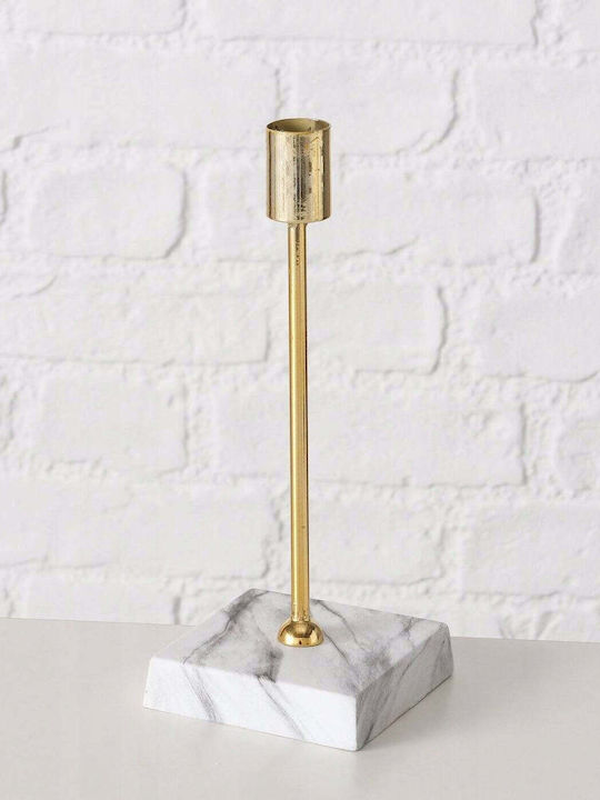 Boltze Marmor Kerzenhalter in Gold Farbe 32x32x32cm